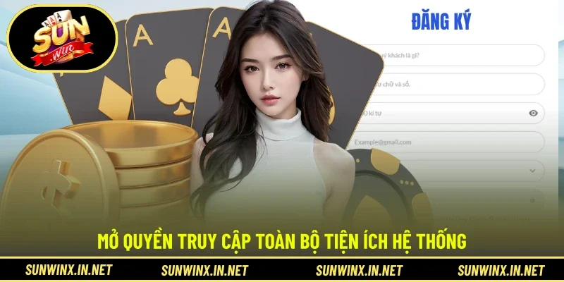 Mở quyền truy cập toàn bộ tiện ích hệ thống